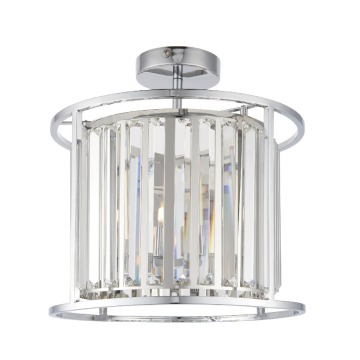 Lampa Sufitowa Hamilton Chrom, Kryształ Wys. 34cm