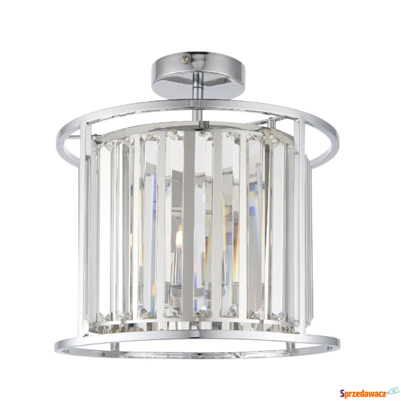 Lampa Sufitowa Hamilton Chrom, Kryształ Wys. 34cm - Lampy - Kutno