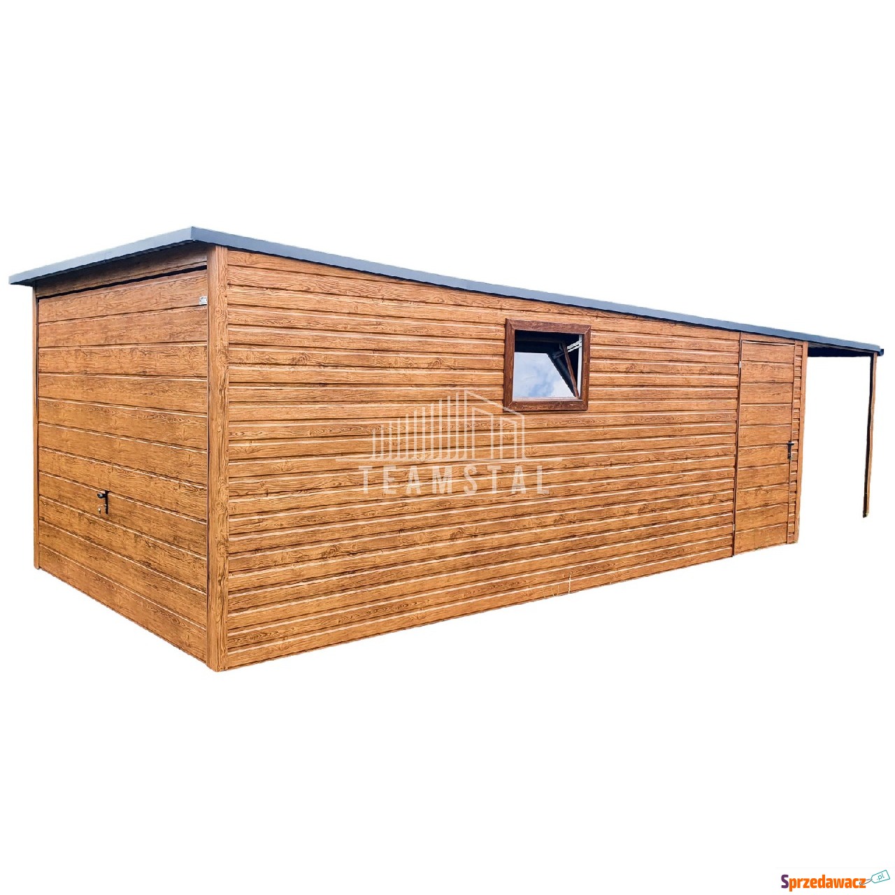 Garaż Blaszany 3m x 6m poziom -...