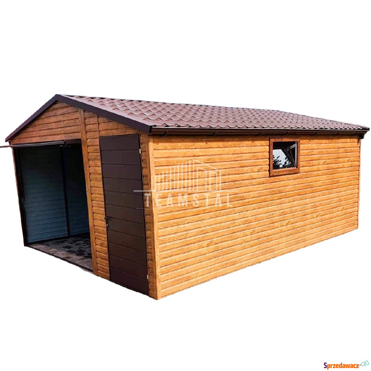 Garaż Blaszany 4,5m x 6m poziom...