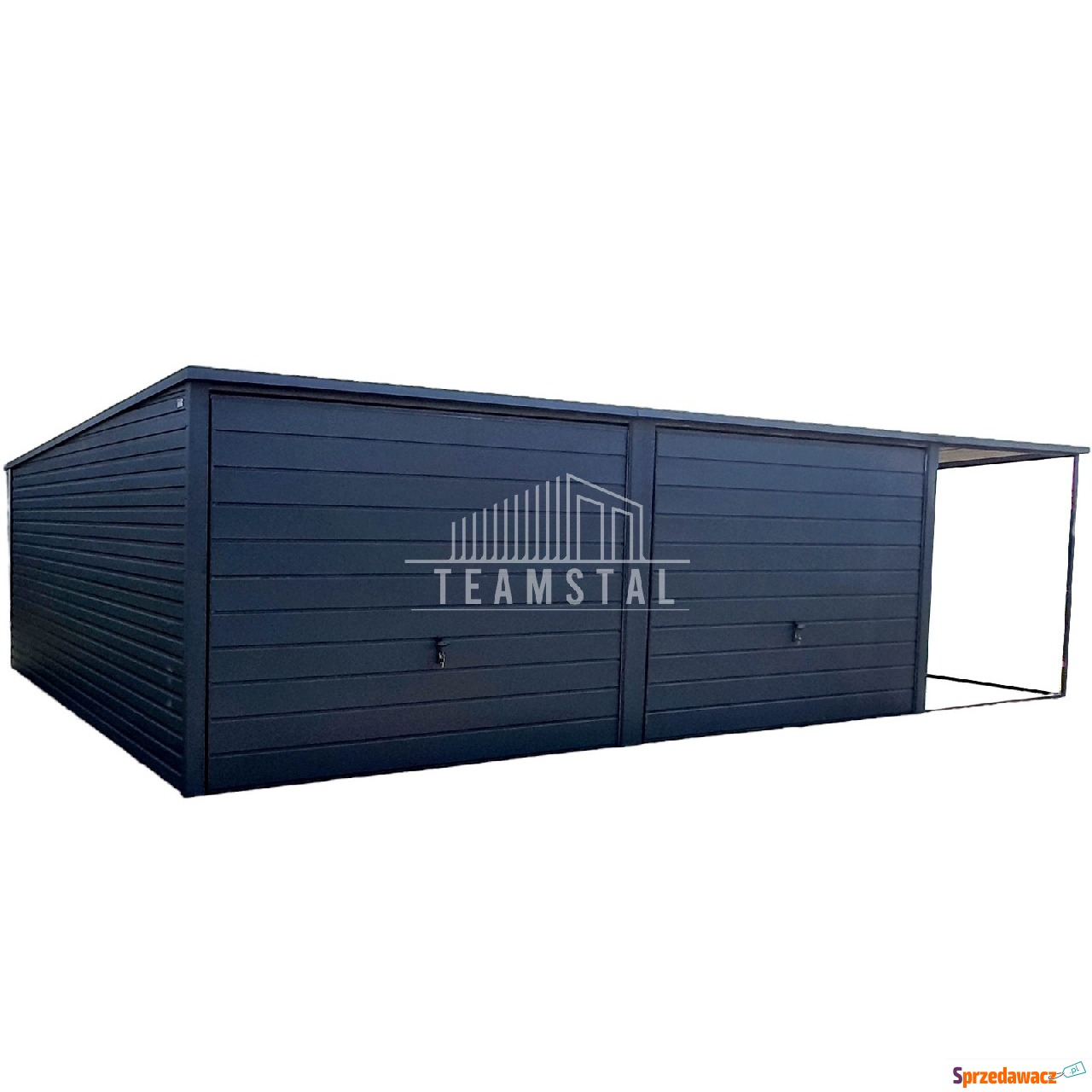 Garaż Blaszany 6m x 5m poziom -...