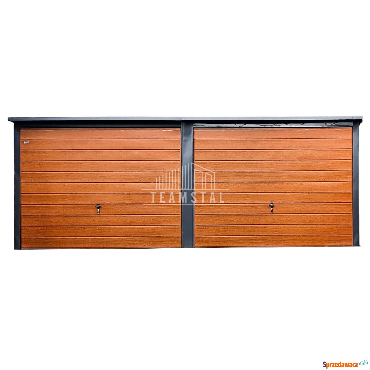 Garaż Blaszany 6m x 6m spad tył...