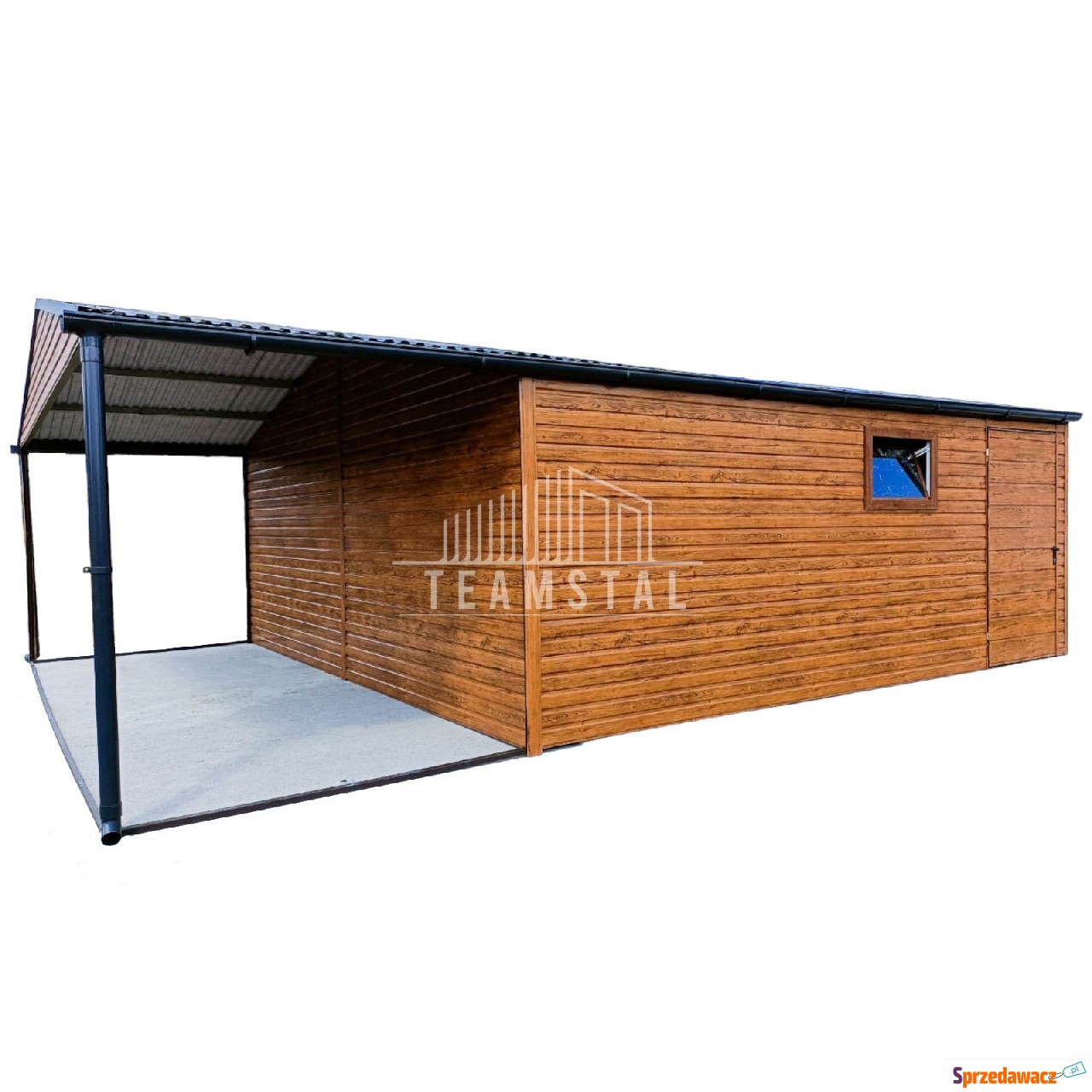 Garaż Blaszany 6m x 6m poziom -...