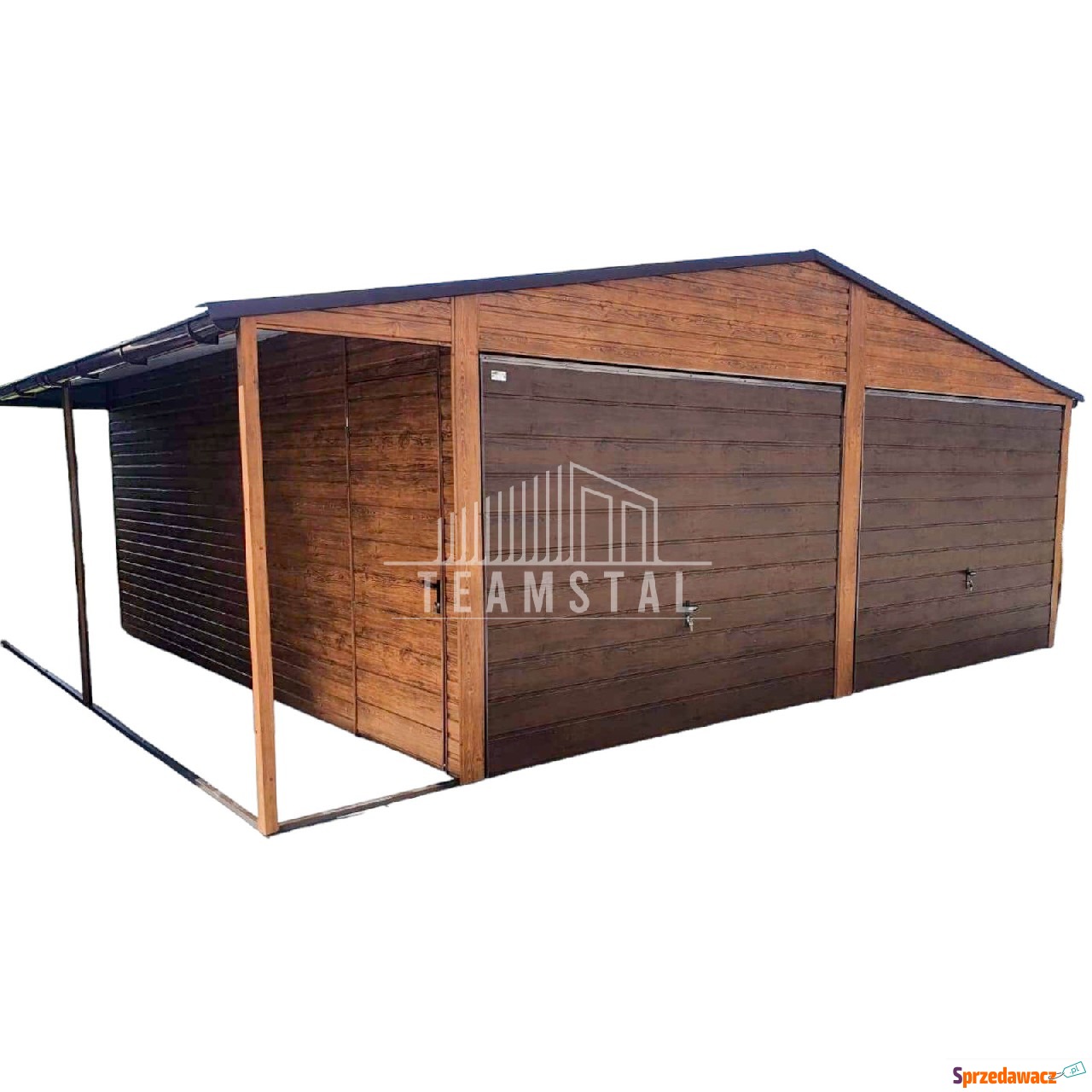 GARAŻ BLASZANY 6m x 6m poziom...