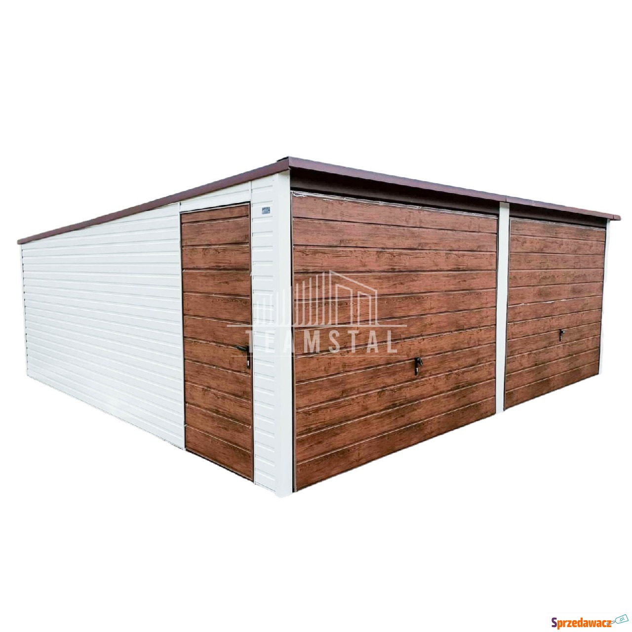 Garaż Blaszany 6m x 6m poziom -...