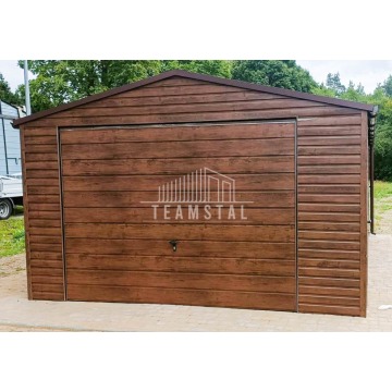 Garaż Blaszany 4m x 6m -  Drewnopodobny Brama... - Garaże i wiaty - Toruń - zdjęcie 4