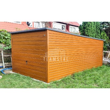 Garaż Blaszany 3m x 5m poziom - spad tył  Brama... - Garaże i wiaty - Malbork - zdjęcie 6