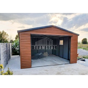 GARAŻ BLASZANY 4m x 5m - dwuspad blachodacho... - Garaże i wiaty - Września - zdjęcie 3