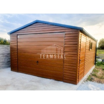 GARAŻ BLASZANY 4m x 5m - dwuspad blachodacho... - Garaże i wiaty - Września - zdjęcie 8