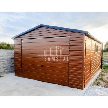 GARAŻ BLASZANY 4m x 5m - dwuspad blachodacho... - Garaże i wiaty - Września - zdjęcie 11