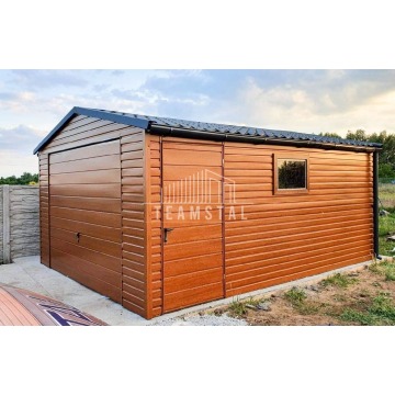 GARAŻ BLASZANY 4m x 5m - dwuspad blachodacho... - Garaże i wiaty - Września - zdjęcie 7