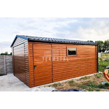 GARAŻ BLASZANY 4m x 5m - dwuspad blachodacho... - Garaże i wiaty - Września - zdjęcie 2