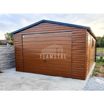GARAŻ BLASZANY 4m x 5m - dwuspad blachodacho... - Garaże i wiaty - Września - zdjęcie 5