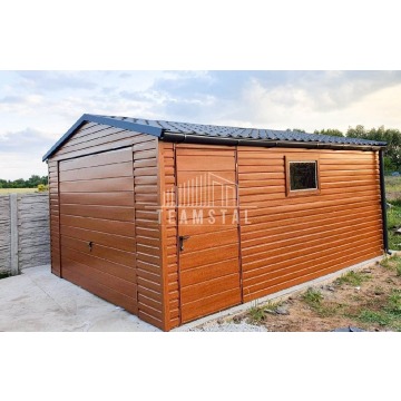 GARAŻ BLASZANY 4m x 5m - dwuspad blachodacho... - Garaże i wiaty - Września - zdjęcie 10