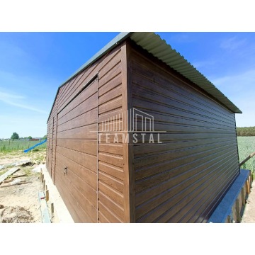 Garaż Blaszany 6m x 5m poziom - dwuspad Brama... - Garaże i wiaty - Turek - zdjęcie 3