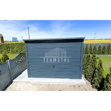 GARAŻ BLASZANY 3m x 6m poziom - spad tył - Brama... - Garaże i wiaty - Elbląg - zdjęcie 9