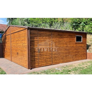 Garaż Blaszany 6m x 5,8m poziom - dwuspad 2x... - Garaże i wiaty - Iława - zdjęcie 7