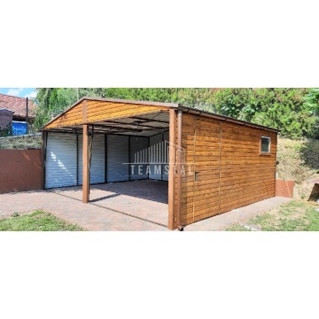 Garaż Blaszany 6m x 5,8m poziom - dwuspad 2x... - Garaże i wiaty - Iława - zdjęcie 2