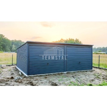 Garaż Blaszany 6m x 5m poziom - spad tył 2x B... - Garaże i wiaty - Toruń - zdjęcie 8