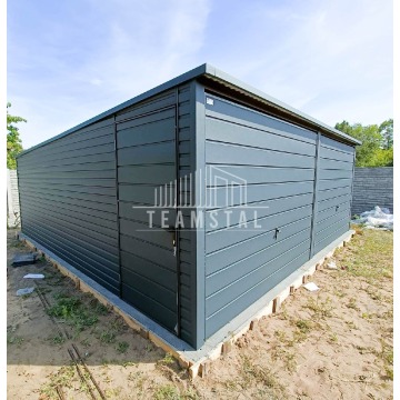 Garaż Blaszany 6m x 5m poziom - spad tył 2x B... - Garaże i wiaty - Toruń - zdjęcie 12