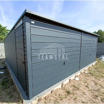 Garaż Blaszany 6m x 5m poziom - spad tył 2x B... - Garaże i wiaty - Toruń - zdjęcie 10