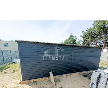 Garaż Blaszany 6m x 5m poziom - spad tył 2x B... - Garaże i wiaty - Toruń - zdjęcie 13