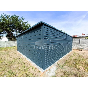Garaż Blaszany 6m x 5m poziom - spad tył 2x B... - Garaże i wiaty - Toruń - zdjęcie 5