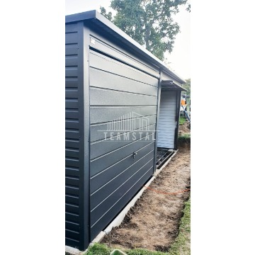 Garaż Blaszany 6m x 5m poziom - spad tył 2x B... - Garaże i wiaty - Toruń - zdjęcie 3
