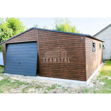 Garaż Blaszany 6m x 6m dwuspad - Brama uchylna... - Garaże i wiaty - Oświęcim - zdjęcie 4