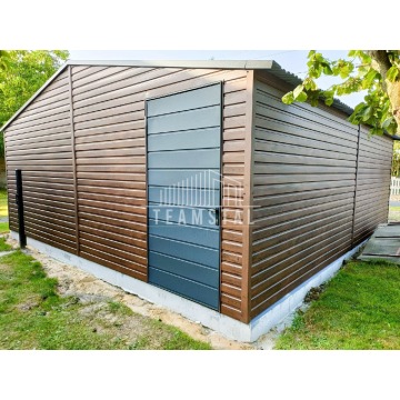 Garaż Blaszany 6m x 6m dwuspad - Brama uchylna... - Garaże i wiaty - Oświęcim - zdjęcie 2