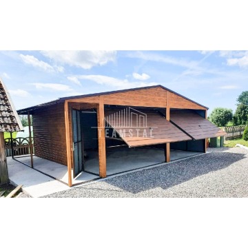 GARAŻ BLASZANY 6m x 6m poziom - dwuspad 2x Brama... - Garaże i wiaty - Płock - zdjęcie 6