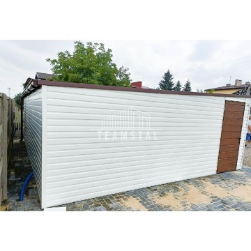 Garaż Blaszany 6m x 6m poziom - spad tył 2x B... - Garaże i wiaty - Kalisz - zdjęcie 7