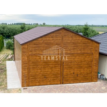 GARAŻ BLASZANY 7m x 12m dwuspad - 2x Brama +... - Garaże i wiaty - Wrocław - zdjęcie 5
