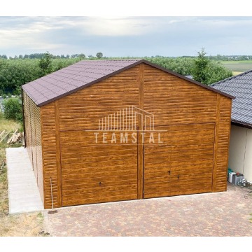GARAŻ BLASZANY 7m x 12m dwuspad - 2x Brama +... - Garaże i wiaty - Wrocław - zdjęcie 2