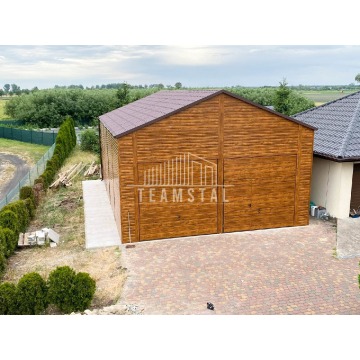 GARAŻ BLASZANY 7m x 12m dwuspad - 2x Brama +... - Garaże i wiaty - Wrocław - zdjęcie 7