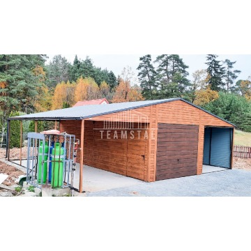 Garaż Blaszany 6,5m x 6m + 3m. wiata - poziom... - Garaże i wiaty - Gliwice - zdjęcie 2