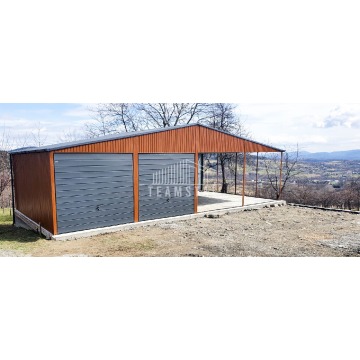 Garaż Blaszany 6m x 6m poziom + wiata 6m x 6m... - Garaże i wiaty - Radom - zdjęcie 2