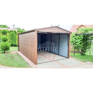 Garaż Blaszany 3m x 6m poziom - dwuspad - Brama... - Garaże i wiaty - Opole - zdjęcie 5