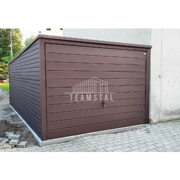 Garaż Blaszany 3m x 6m poziom - spad tył - Brama... - Garaże i wiaty - Tarnów - zdjęcie 5