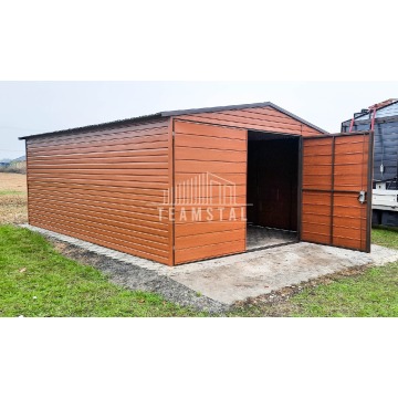 Garaż Blaszany 4m x 6m - dwuspad + Brama - jasny... - Garaże i wiaty - Pabianice - zdjęcie 4