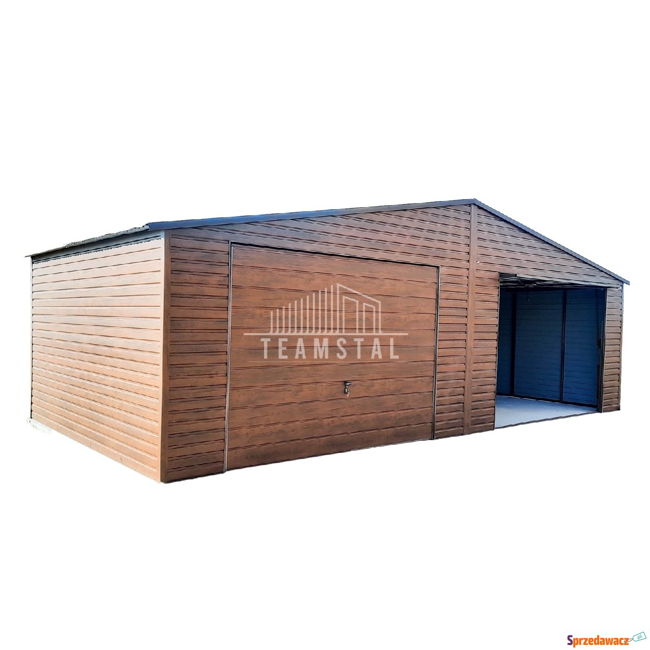 Garaż Blaszany 8m x 6m - dwuspad...