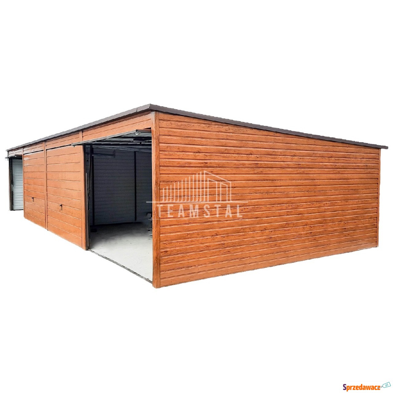 Garaż Blaszny 12m x 6m - spad tył...