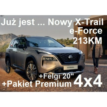 Nissan X-Trail - Nowy X-Trail e-Power 4x4 213KM Tekna Pakiet Premium Skóraczarna 2833zł