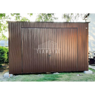 Garaż Blaszany 4m x 6m  spad tył - Brama uchylna... - Garaże i wiaty - Katowice - zdjęcie 5