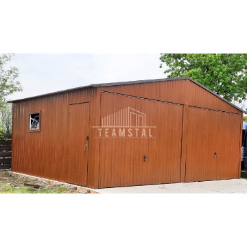 GARAŻ BLASZANY 6m x 5m - dwuspad 2x Brama +... - Garaże i wiaty - Siedlce - zdjęcie 3