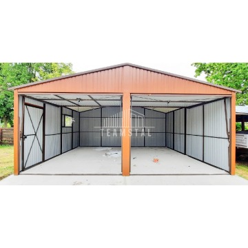 GARAŻ BLASZANY 6m x 5m - dwuspad 2x Brama +... - Garaże i wiaty - Siedlce - zdjęcie 5