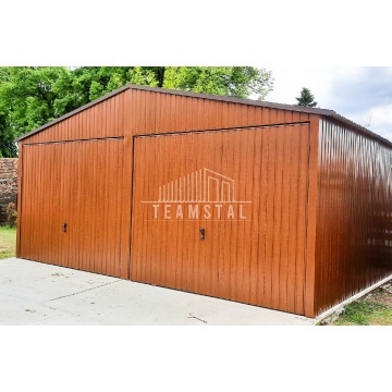 GARAŻ BLASZANY 6m x 5m - dwuspad 2x Brama +... - Garaże i wiaty - Siedlce - zdjęcie 2