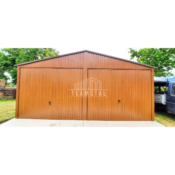 GARAŻ BLASZANY 6m x 5m - dwuspad 2x Brama +... - Garaże i wiaty - Siedlce - zdjęcie 6
