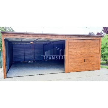Garaż Blaszany 6m x 6m - spad tył - 2x Brama... - Garaże i wiaty - Lubartów - zdjęcie 6