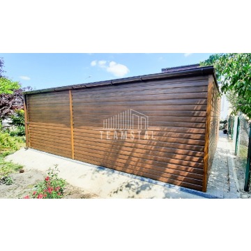 Garaż Blaszany 6m x 6m - spad tył - 2x Brama... - Garaże i wiaty - Lubartów - zdjęcie 11